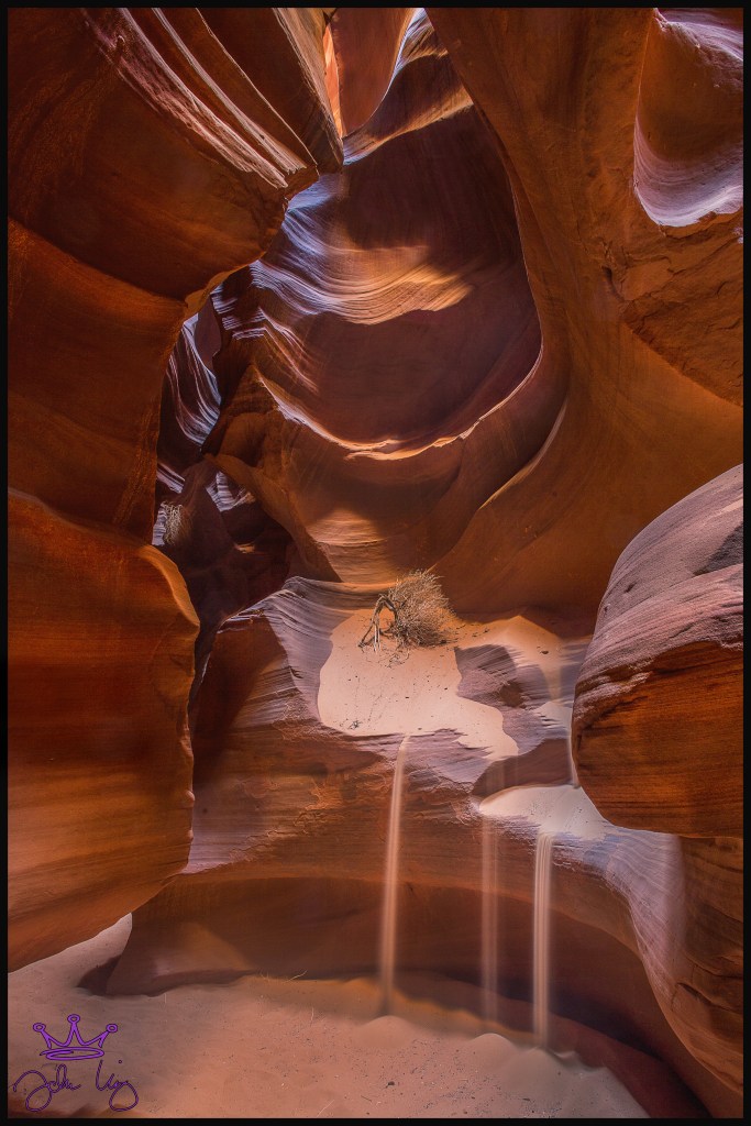Another of the amazing sand falls in Antelope Canyon!