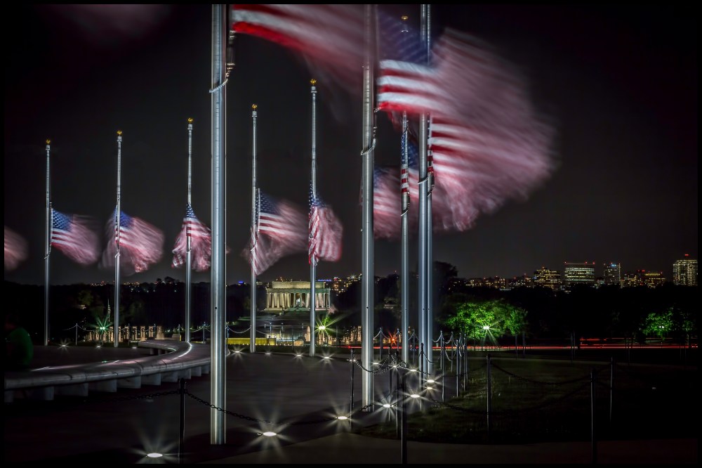 Flags Night Lincoln